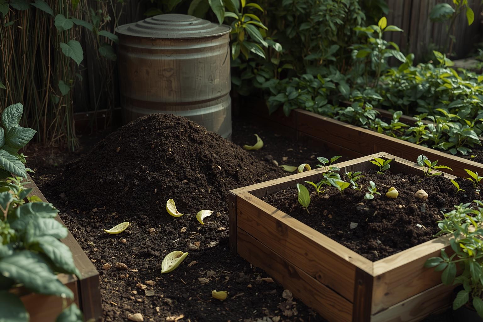 Composting Systems, Monitoring, and Use in Garden